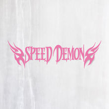 画像をギャラリービューアに読み込む, スピードデーモン カッティングステッカー《SPEED DEMON》(超防水・防滴 UVカット 屋外使用可 /C065)
