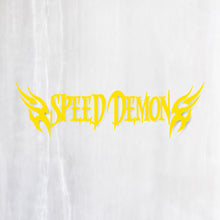画像をギャラリービューアに読み込む, スピードデーモン カッティングステッカー《SPEED DEMON》(超防水・防滴 UVカット 屋外使用可 /C065)