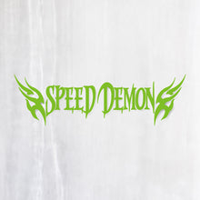 画像をギャラリービューアに読み込む, スピードデーモン カッティングステッカー《SPEED DEMON》(超防水・防滴 UVカット 屋外使用可 /C065)