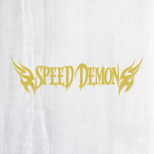 画像をギャラリービューアに読み込む, スピードデーモン カッティングステッカー《SPEED DEMON》(超防水・防滴 UVカット 屋外使用可 /C065)