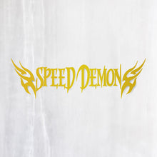 画像をギャラリービューアに読み込む, スピードデーモン カッティングステッカー《SPEED DEMON》(超防水・防滴 UVカット 屋外使用可 /C065)