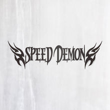 画像をギャラリービューアに読み込む, スピードデーモン カッティングステッカー《SPEED DEMON》(超防水・防滴 UVカット 屋外使用可 /C065)