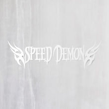 画像をギャラリービューアに読み込む, スピードデーモン カッティングステッカー《SPEED DEMON》(超防水・防滴 UVカット 屋外使用可 /C065)