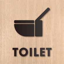 画像をギャラリービューアに読み込む, トイレット ピクト カッティングステッカー《TOILET》(超防水・防滴 UVカット 屋外使用可 /C002)