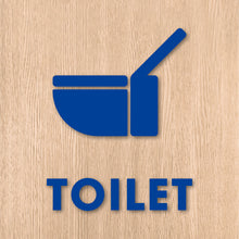 画像をギャラリービューアに読み込む, トイレット ピクト カッティングステッカー《TOILET》(超防水・防滴 UVカット 屋外使用可 /C002)
