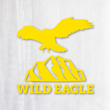 画像をギャラリービューアに読み込む, Wild Eagle ワイルドイーグル|カッティングステッカー 超防水・防滴 UVカット 屋外使用可 /C078