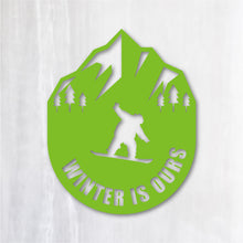 画像をギャラリービューアに読み込む, スノーボード カッティングステッカー《WINTER IS OURS》(超防水・防滴 UVカット 屋外使用可 /C027)