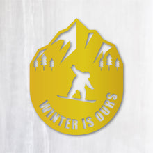 画像をギャラリービューアに読み込む, スノーボード カッティングステッカー《WINTER IS OURS》(超防水・防滴 UVカット 屋外使用可 /C027)