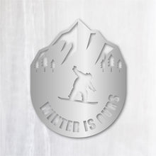 画像をギャラリービューアに読み込む, スノーボード カッティングステッカー《WINTER IS OURS》(超防水・防滴 UVカット 屋外使用可 /C027)