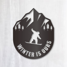 画像をギャラリービューアに読み込む, スノーボード カッティングステッカー《WINTER IS OURS》(超防水・防滴 UVカット 屋外使用可 /C027)