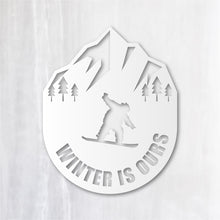 画像をギャラリービューアに読み込む, スノーボード カッティングステッカー《WINTER IS OURS》(超防水・防滴 UVカット 屋外使用可 /C027)