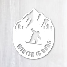画像をギャラリービューアに読み込む, スノーボード カッティングステッカー《WINTER IS OURS》(超防水・防滴 UVカット 屋外使用可 /C027)