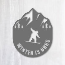 画像をギャラリービューアに読み込む, スノーボード カッティングステッカー《WINTER IS OURS》(超防水・防滴 UVカット 屋外使用可 /C027)