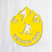 画像をギャラリービューアに読み込む, スノーボード カッティングステッカー《WINTER IS OURS》(超防水・防滴 UVカット 屋外使用可 /C027)