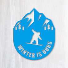 画像をギャラリービューアに読み込む, スノーボード カッティングステッカー《WINTER IS OURS》(超防水・防滴 UVカット 屋外使用可 /C027)