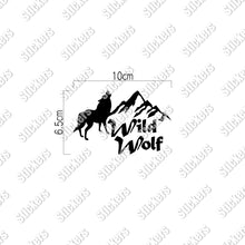 画像をギャラリービューアに読み込む, Wild Wolf ワイルドウルフ|カッティングステッカー 超防水・防滴 UVカット 屋外使用可 /C066