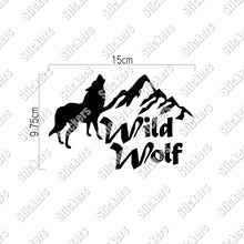 画像をギャラリービューアに読み込む, Wild Wolf ワイルドウルフ|カッティングステッカー 超防水・防滴 UVカット 屋外使用可 /C066