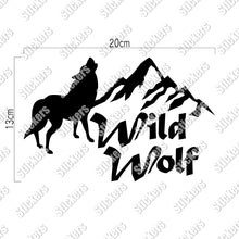 画像をギャラリービューアに読み込む, Wild Wolf ワイルドウルフ|カッティングステッカー 超防水・防滴 UVカット 屋外使用可 /C066