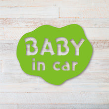 画像をギャラリービューアに読み込む, ゆるかわ カッティングステッカー《BABY IN CAR ベビー・イン・カー / KIDS IN CAR キッズ・イン・カー》(超防水・防滴 UVカット 屋外使用可 /C110)