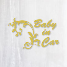 画像をギャラリービューアに読み込む, ヨーロピアンクラシック カッティングステッカー《European Classic BABY IN CAR》(超防水・防滴 UVカット 屋外使用可 /C010)