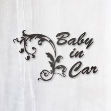 画像をギャラリービューアに読み込む, ヨーロピアンクラシック カッティングステッカー《European Classic BABY IN CAR》(超防水・防滴 UVカット 屋外使用可 /C010)