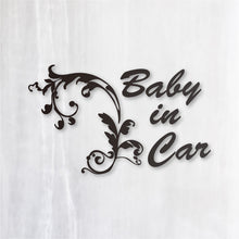 画像をギャラリービューアに読み込む, ヨーロピアンクラシック カッティングステッカー《European Classic BABY IN CAR》(超防水・防滴 UVカット 屋外使用可 /C010)