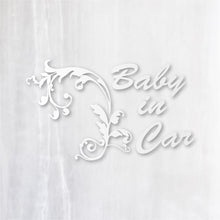 画像をギャラリービューアに読み込む, ヨーロピアンクラシック カッティングステッカー《European Classic BABY IN CAR》(超防水・防滴 UVカット 屋外使用可 /C010)
