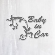 画像をギャラリービューアに読み込む, ヨーロピアンクラシック カッティングステッカー《European Classic BABY IN CAR》(超防水・防滴 UVカット 屋外使用可 /C010)
