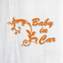 画像をギャラリービューアに読み込む, ヨーロピアンクラシック カッティングステッカー《European Classic BABY IN CAR》(超防水・防滴 UVカット 屋外使用可 /C010)