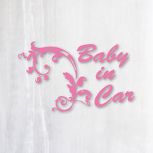 画像をギャラリービューアに読み込む, ヨーロピアンクラシック カッティングステッカー《European Classic BABY IN CAR》(超防水・防滴 UVカット 屋外使用可 /C010)
