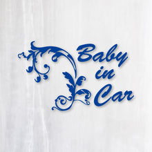 画像をギャラリービューアに読み込む, ヨーロピアンクラシック カッティングステッカー《European Classic BABY IN CAR》(超防水・防滴 UVカット 屋外使用可 /C010)