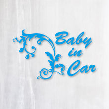 画像をギャラリービューアに読み込む, ヨーロピアンクラシック カッティングステッカー《European Classic BABY IN CAR》(超防水・防滴 UVカット 屋外使用可 /C010)
