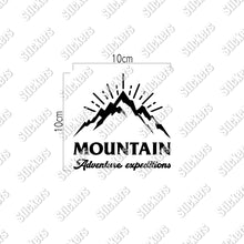 画像をギャラリービューアに読み込む, 山岳探検隊 カッティングステッカー《Mountain Adventure Expeditions》(超防水・防滴 UVカット 屋外使用可 /C039)