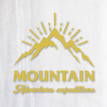 画像をギャラリービューアに読み込む, 山岳探検隊 カッティングステッカー《Mountain Adventure Expeditions》(超防水・防滴 UVカット 屋外使用可 /C039)