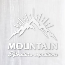 画像をギャラリービューアに読み込む, 山岳探検隊 カッティングステッカー《Mountain Adventure Expeditions》(超防水・防滴 UVカット 屋外使用可 /C039)