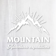 画像をギャラリービューアに読み込む, 山岳探検隊 カッティングステッカー《Mountain Adventure Expeditions》(超防水・防滴 UVカット 屋外使用可 /C039)