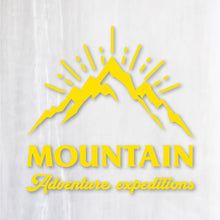 画像をギャラリービューアに読み込む, 山岳探検隊 カッティングステッカー《Mountain Adventure Expeditions》(超防水・防滴 UVカット 屋外使用可 /C039)