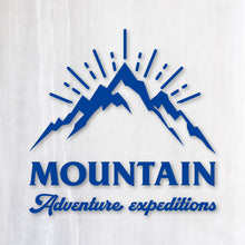 画像をギャラリービューアに読み込む, 山岳探検隊 カッティングステッカー《Mountain Adventure Expeditions》(超防水・防滴 UVカット 屋外使用可 /C039)