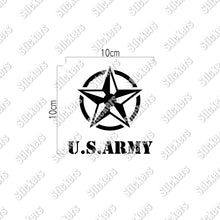 画像をギャラリービューアに読み込む, アーミースター カッティングステッカー《ARMY STAR》(名入れOK 超防水・防滴 UVカット 屋外使用可 /C017)