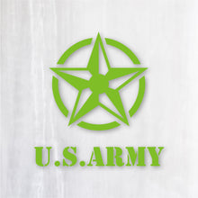 画像をギャラリービューアに読み込む, アーミースター カッティングステッカー《ARMY STAR》(名入れOK 超防水・防滴 UVカット 屋外使用可 /C017)