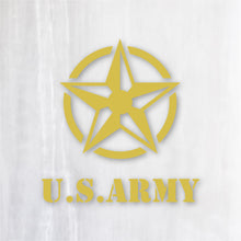 画像をギャラリービューアに読み込む, アーミースター カッティングステッカー《ARMY STAR》(名入れOK 超防水・防滴 UVカット 屋外使用可 /C017)