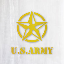 画像をギャラリービューアに読み込む, アーミースター カッティングステッカー《ARMY STAR》(名入れOK 超防水・防滴 UVカット 屋外使用可 /C017)
