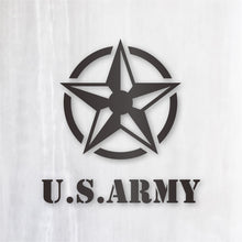 画像をギャラリービューアに読み込む, アーミースター カッティングステッカー《ARMY STAR》(名入れOK 超防水・防滴 UVカット 屋外使用可 /C017)