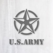 画像をギャラリービューアに読み込む, アーミースター カッティングステッカー《ARMY STAR》(名入れOK 超防水・防滴 UVカット 屋外使用可 /C017)