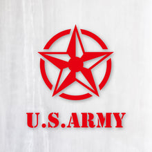 画像をギャラリービューアに読み込む, アーミースター カッティングステッカー《ARMY STAR》(名入れOK 超防水・防滴 UVカット 屋外使用可 /C017)