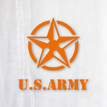 画像をギャラリービューアに読み込む, アーミースター カッティングステッカー《ARMY STAR》(名入れOK 超防水・防滴 UVカット 屋外使用可 /C017)