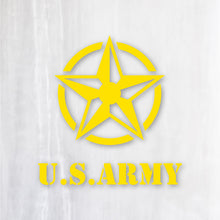 画像をギャラリービューアに読み込む, アーミースター カッティングステッカー《ARMY STAR》(名入れOK 超防水・防滴 UVカット 屋外使用可 /C017)