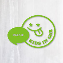 画像をギャラリービューアに読み込む, KIDS IN CAR キッズ イン カー|カッティングステッカー 名入れOK 超防水・防滴 UVカット 屋外使用可 /C013