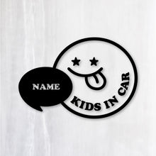 画像をギャラリービューアに読み込む, KIDS IN CAR キッズ イン カー|カッティングステッカー 名入れOK 超防水・防滴 UVカット 屋外使用可 /C013