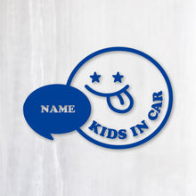 画像をギャラリービューアに読み込む, KIDS IN CAR キッズ イン カー|カッティングステッカー 名入れOK 超防水・防滴 UVカット 屋外使用可 /C013